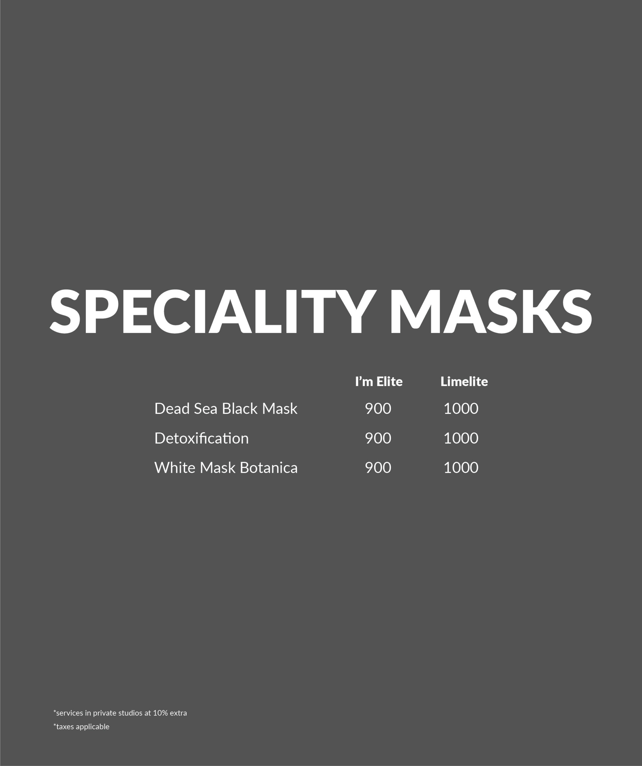 Speciality Masks
