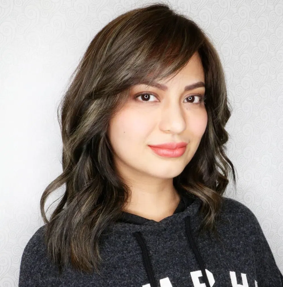 30+ Cute Fringe Hairstyles For Your New Look : Swept fringe and short  face-framing layers