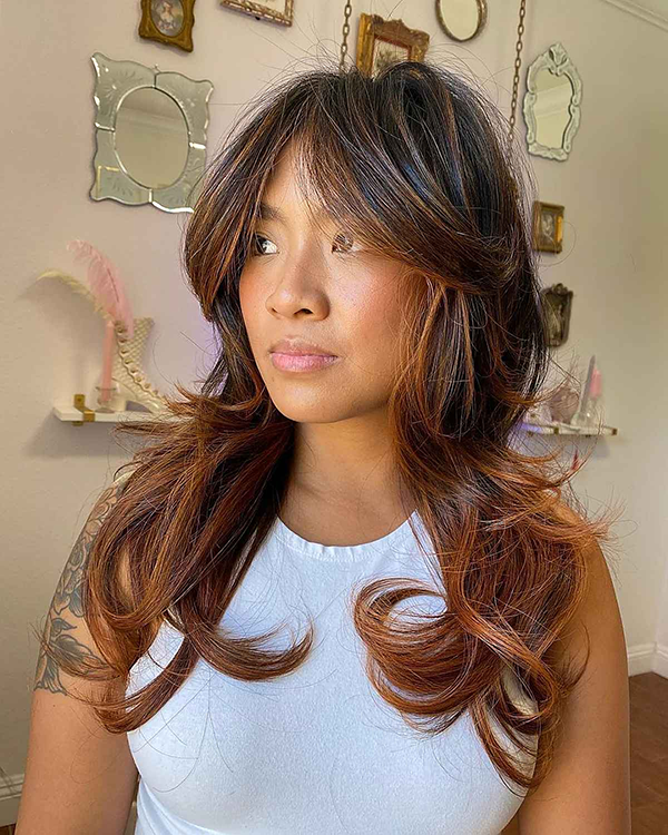 30 Dazzling Hairstyles with Long Layers for Thick Hair